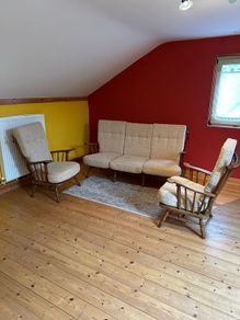 Oak 3 piece Suite