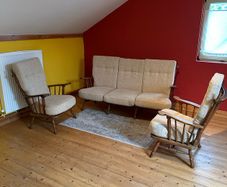 Oak 3 piece Suite