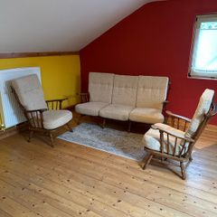 Oak 3 piece Suite