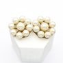 Vintage Gold Plated Faux Pearl Sterling Silver Earrings In Original Box Image 5