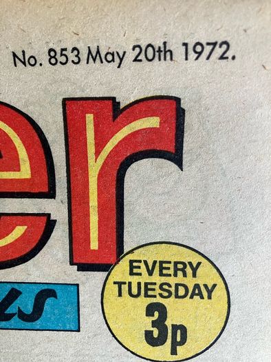 Comic: 'The Beezer' no. 853 (20th May 1972)