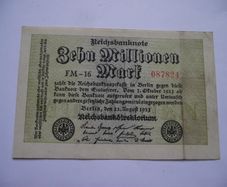 Germany. Reichsbanknote. 10 Millionen Mark (22.8.1923)