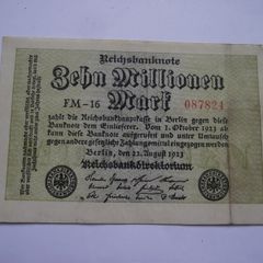 Germany. Reichsbanknote. 10 Millionen Mark (22.8.1923)