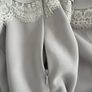 Light Grey Lace Detail Jaques Vert Dress - Size 10 Image 6