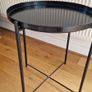 Round foldable bedside table / coffee table Image 2