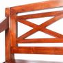 Batavia Bench 136 cm Solid Mahogany Wood Dark Brown Image 4