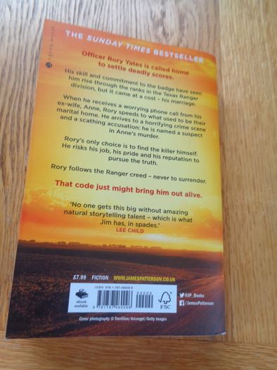 Texas Ranger Book by James Patterson for Sale