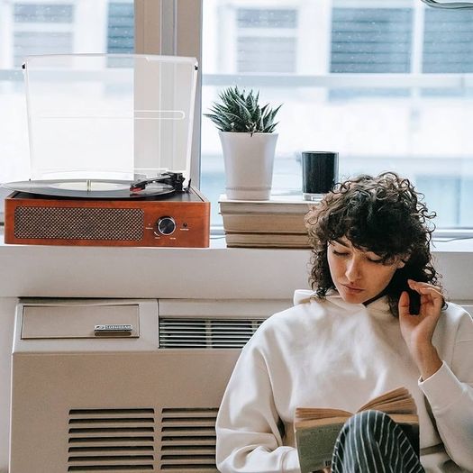 FREE EXPRESS SHIPPING Bluetooth Record Player Belt-Driven 3-Speed Turntable, Vintage Vinyl Record Players Built-in Stereo Speakers, with Headphone Jack/Aux Input/RCA Line Out, Wooden