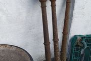Antique Victorian cast iron pillars