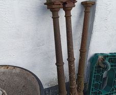Antique Victorian cast iron pillars