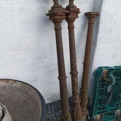 Antique Victorian cast iron pillars