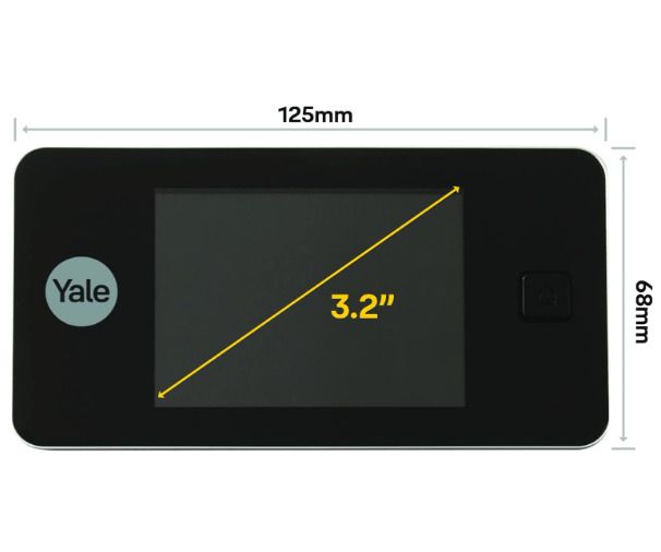 Yale Standard Digital Door Viewer 500 - Live Viewing - High Quality Camera