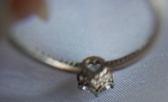 Authentic PANDORA 925 Sterling Silver Clear CZ Sparkling Crown Ring size P