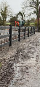 Concrete Ranch Rail fencing