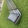 Wishon 555M forged Japanese bladed irons + 50 degree jaws raw Callaway wedge Image 8
