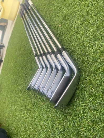 Wishon 555M forged Japanese bladed irons + 50 degree jaws raw Callaway wedge