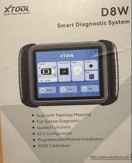 XTOOL D8W D8S Bluetooth Car Diagnostics , mileage correction Tool Automotive Scanner  ECU Coding Bi-directional 42+ Resets CANFD DOIP FCA Topology