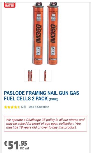 Pasdole Gas fuel Cells 80g/1100shots