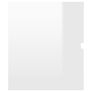 Sink Cabinet with Built-in Basin High Gloss White Chipboard Image 10