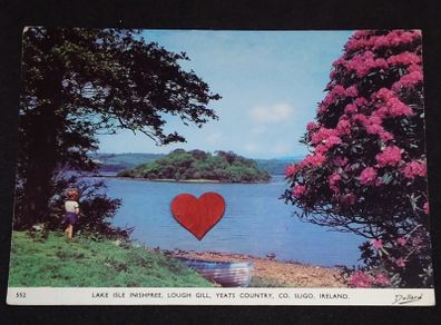 Ireland Postcard : Lake Isle Inishfree , Lough Gill , Yeats County , Co. Sligo - 1960s