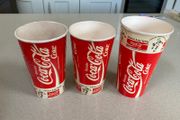 Coca Cola Italia 1990 Paper cups . Rare