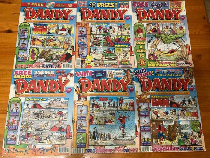 Comics: 'The Dandy' 2001,2002 and 2003 (61 numbers)