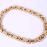 Christian Dior Pave Chain Link Collar Necklace Statement Chunky Image 4