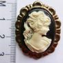 Vintage Blue Cameo Brooch Image 5