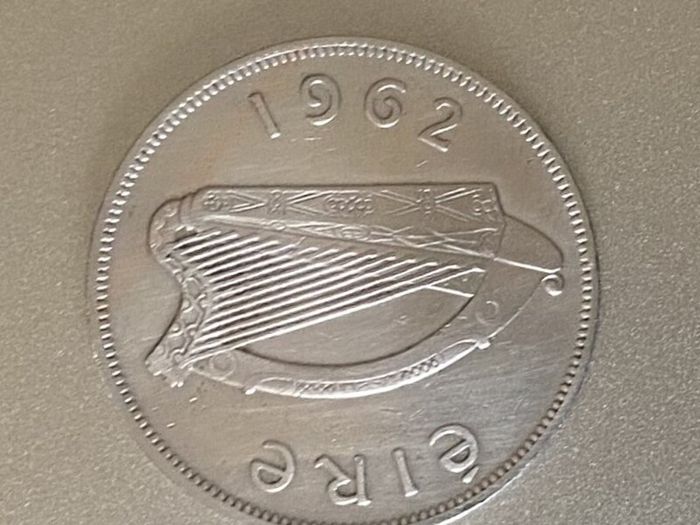EIRE, 1962 Half Crown. Free Post