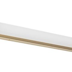 2x Wall Lights White with Gold Incl. LED 3-Step Dimmable IP44