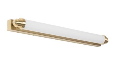 2x Wall Lights White with Gold Incl. LED 3-Step Dimmable IP44