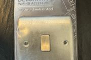 1 Gang Brushed Stainless Steel Switch