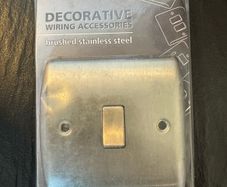 1 Gang Brushed Stainless Steel Switch