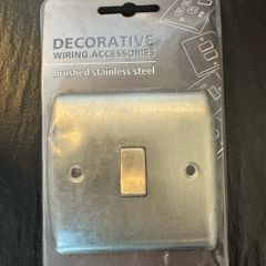 1 Gang Brushed Stainless Steel Switch
