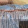 Luxury Decorative Cushions x2 in Blue and Chartreuse Crinkled Shot Silk Finish Image 10