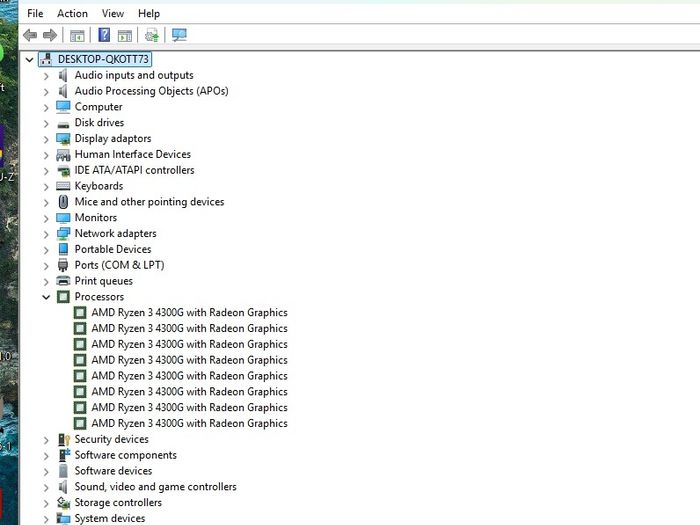 AMD Ryzen 3 4300G 16GB RAM 24" LCD 512GB NVMe Win 11 Office Pro 24 Wifi Bluetooth