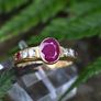 Vintage Ruby & Diamond Ring - 1960/70s Image 2