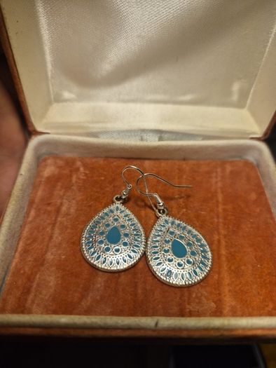 Modern Green Earrings