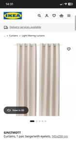 Beige Curtains