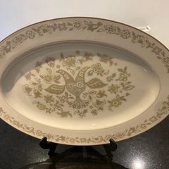 Japanese SANGO Garden song  14.5 inch china platter