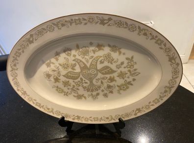 Japanese SANGO Garden song  14.5 inch china platter