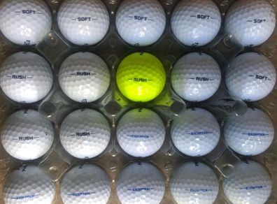 20 used Pinnacle golf balls
