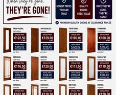 Clearance Sale over 1000 Deanta Walnut Doors