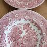 Vintage Ironstone English Pink Transferware Bowl Image 4