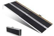 Portable Wheelchair Ramp, 7 ft 800 lbs Capacity, Non-Slip Aluminum Folding Threshold Ramp