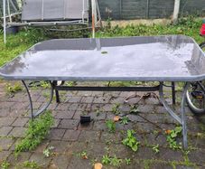 FREE Glass Top Garden Table & 6 Chairs