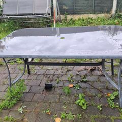 FREE Glass Top Garden Table & 6 Chairs