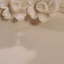 Beleek Esk Plate And 2 Rose  Bowl Vases. Image 5