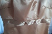 Vintage full length Gold  satin Dress