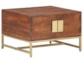 Coffee Table Honey Brown 67x67x45 cm Solid Acacia Wood